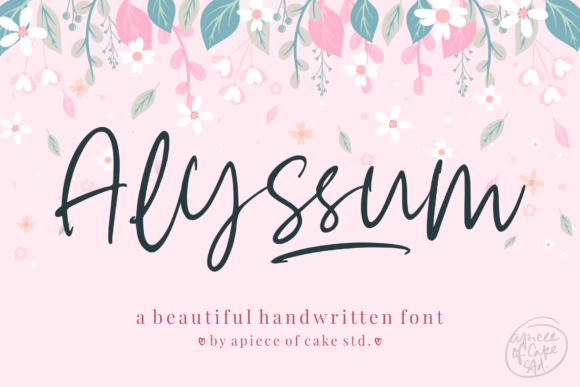 Alyssum Handwritten Font: A Timeless Script for Crafters and Sellers