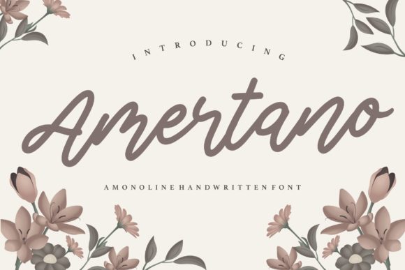 Amertano: A Handwritten Font for Authentic Brand Identity