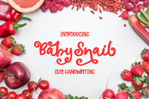Baby Snail: A Handwritten Font for Soft Editorial Design