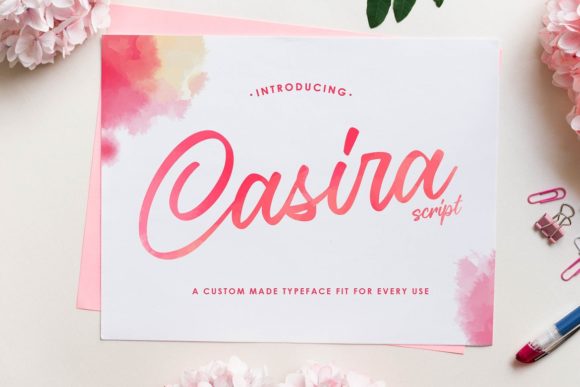 Casira: The Handwritten Typeface for Timeless Craft Designs