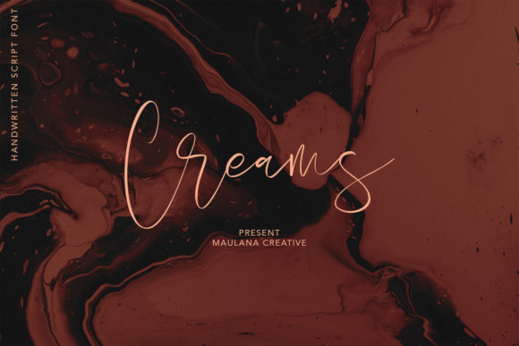 Creams Typeface: Elevating Editorial Design with Handwritten Elegance