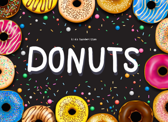 Donuts Typeface: A Sweet Handwritten Font for Creative Makers