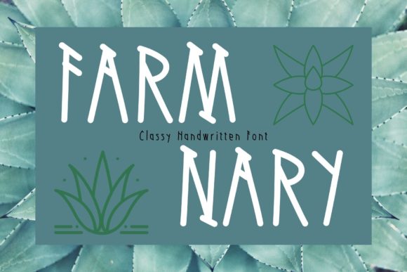 Farm Nary: A Handwritten Typeface for Authentic Campaign Design