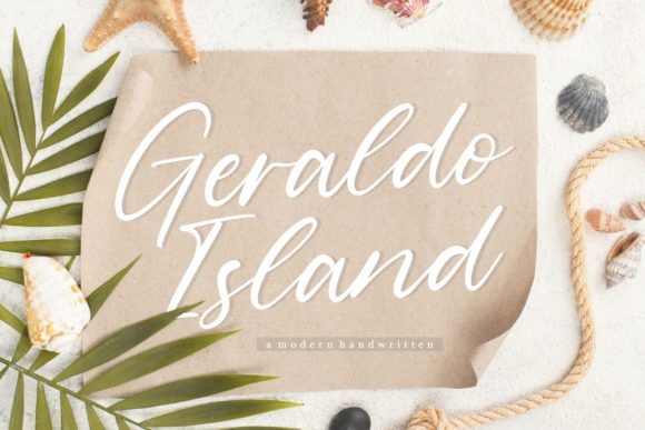 Geraldo Island: A Handwritten Typeface for Elegant Web Design