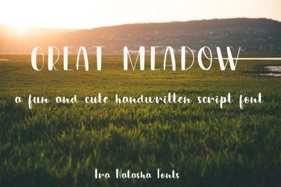 Great Meadow: A Handwritten Font for Modern Web Design