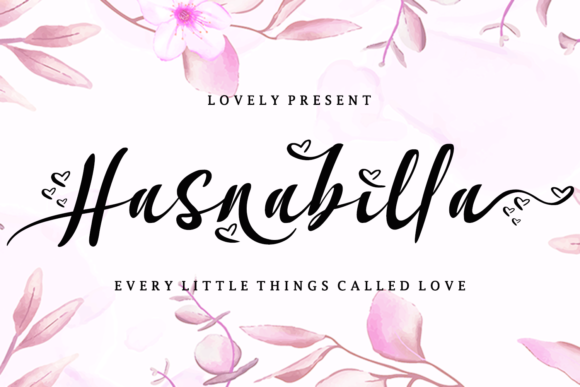 Hasnabilla: The Romantic Script Font for Scroll-Stopping Social Media Graphics
