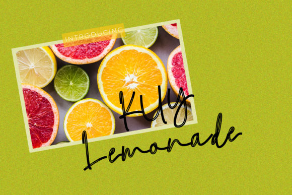 Kuy Lemonade: The Handwritten Font for Authentic Brand Identity