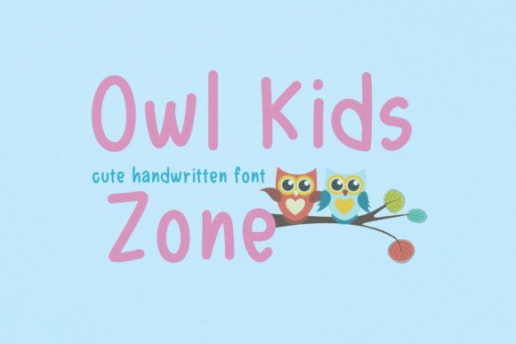Owl Kids Zone: A Handwritten Typeface for Playful Web Design