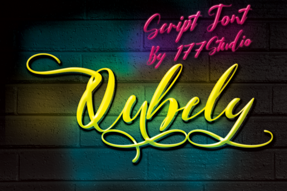 Qubely: A Refined Script Typeface for Editorial Design