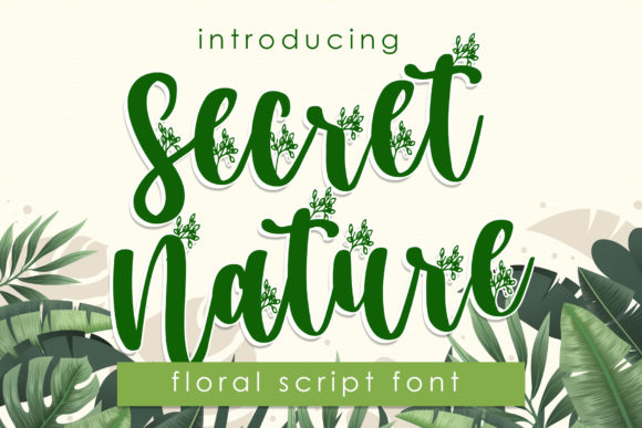 Secret Nature Typeface: Elevate Campaign Visuals With Handcrafted Typography