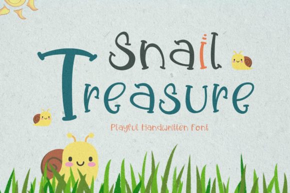 Snail Treasure Typeface: A Handwritten Font for Branding