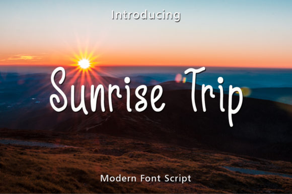 Sunrise Trip Typeface Review: Elevating Campaign Visuals with Handwritten Charm