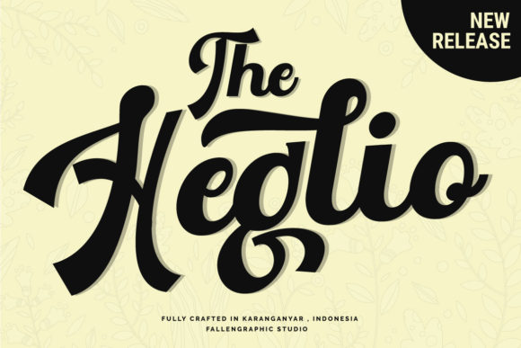 The Heglio: An Elegant Script Font for Modern Brand Identity