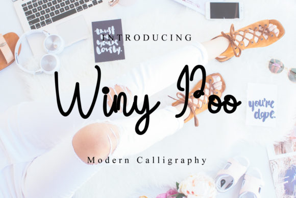 Winy Poo: A Handwritten Typeface for Editorial Design